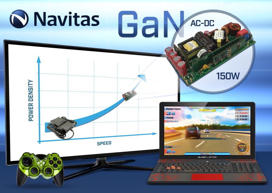 Navitas GaN Power ICs Enable Smallest Power Adapters for Ultra-Thin TVs and Laptops