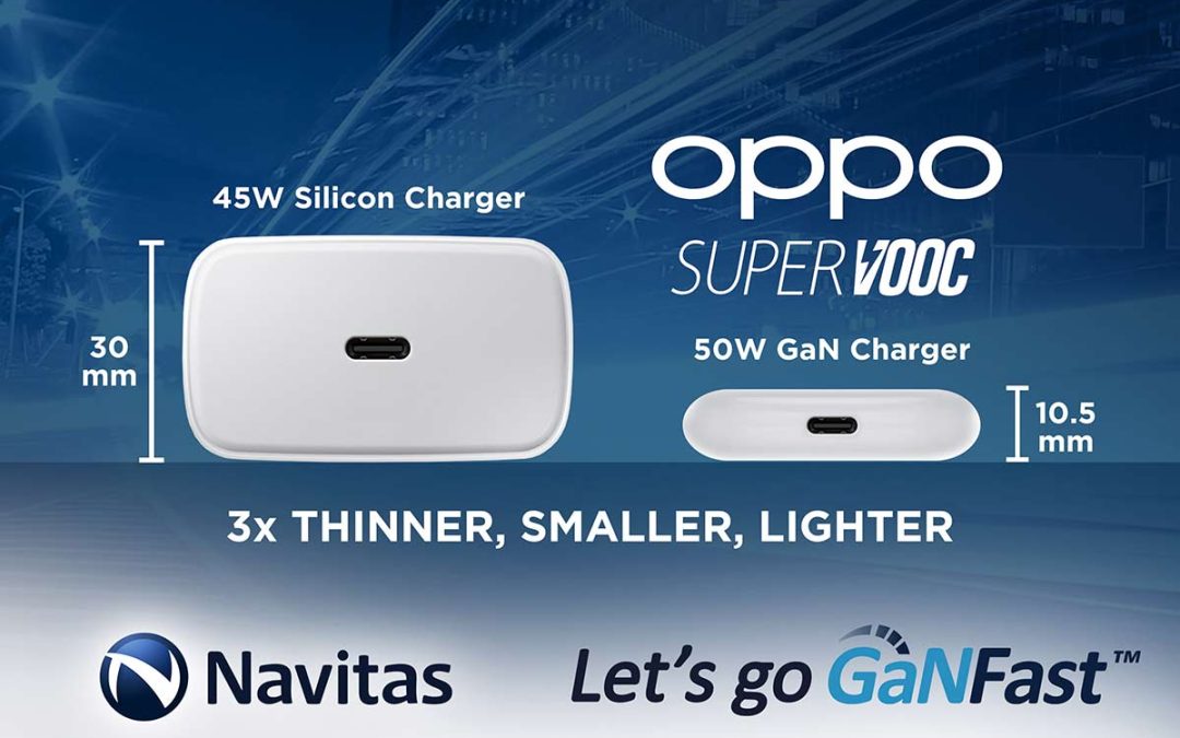 Navitas Enables OPPO’s Dream:  The Smallest, Thinnest, Lightest, Universal Fast Charger Ever