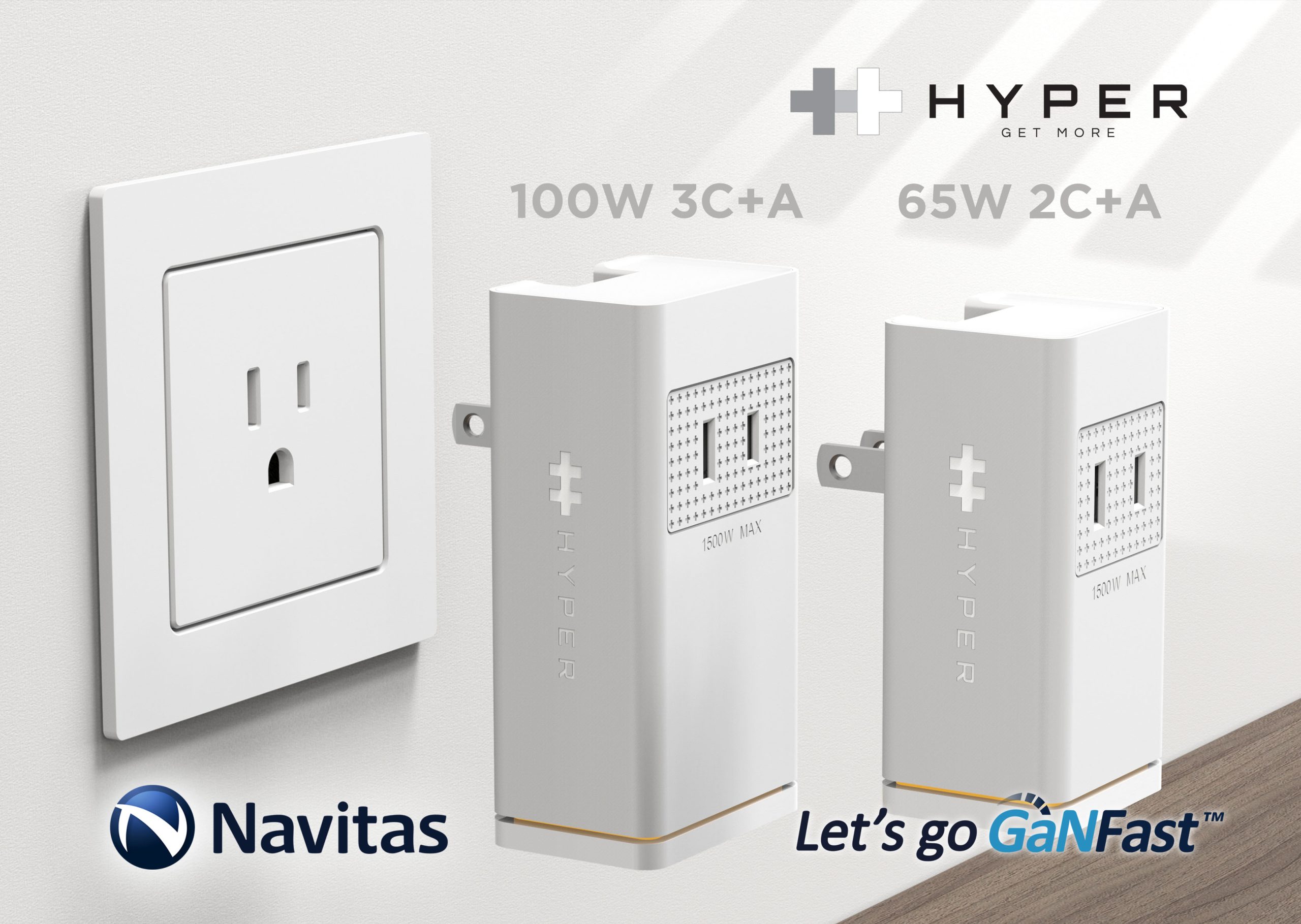 Navitas & Hyper Reveal Stackable Mobile Fast Chargers for More Power, More Devices.