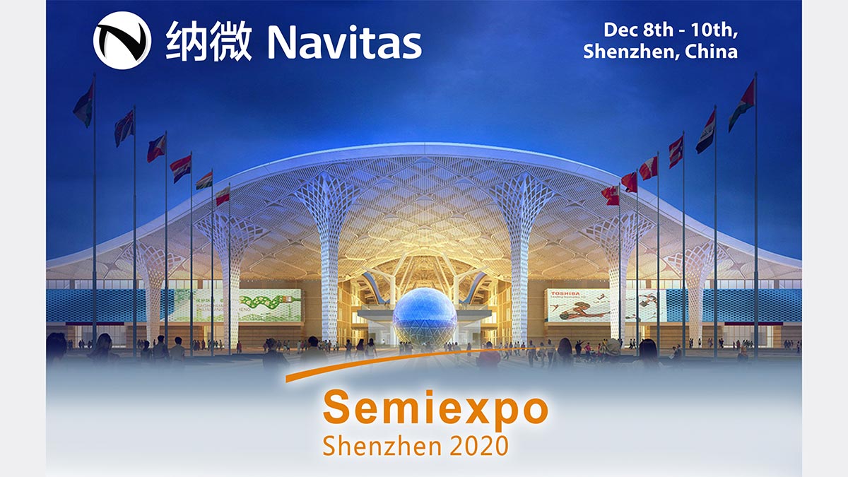 Navitas Announces a New Era of Fast Charging at SemiExpo 2020