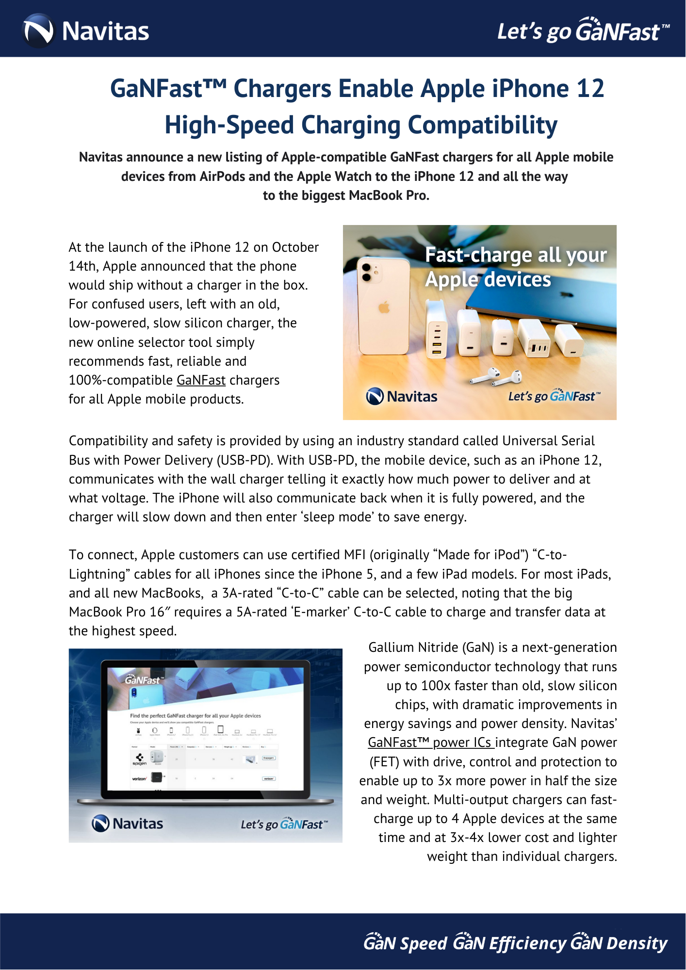 Navitas – Apple Goes GaNFast CES2020 (1)