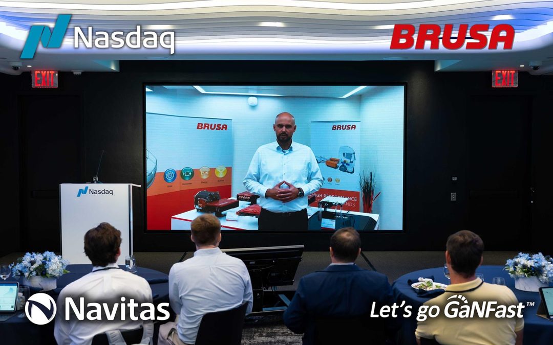 BRUSA goes GaNFast™ to Reduce the CO2 Footprint in their Electromobility Charger Products