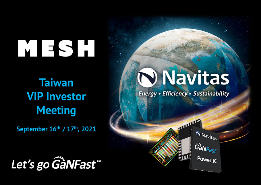 Navitas To Present Next-Gen Semiconductors at Taiwan VIP Investor Meeting