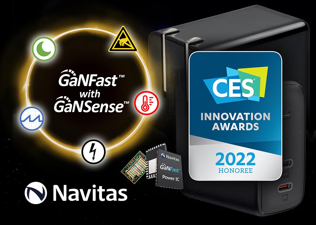 Navitas Semiconductor Honored at CES 2022 Innovation Awards