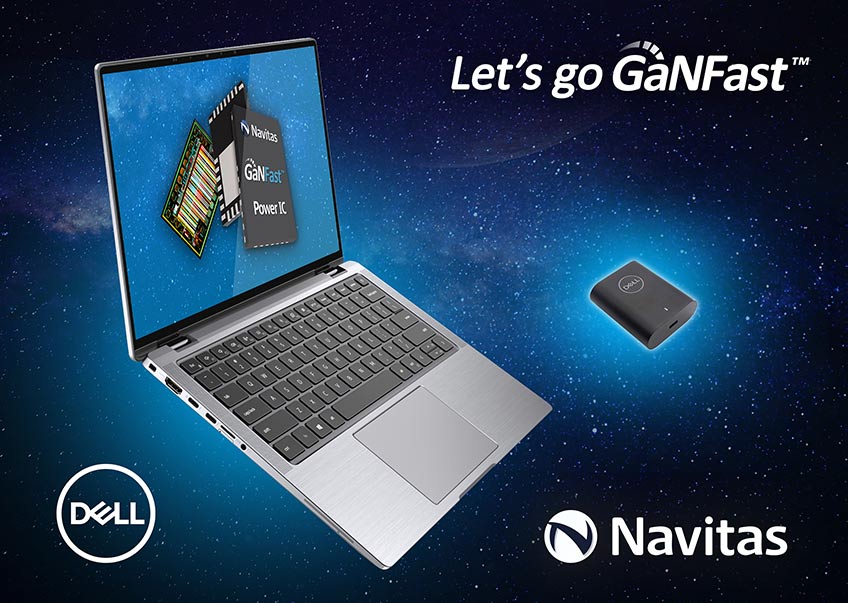 Navitas GaN Power ICs Fast Charge Dell Latitude Laptops